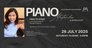 Piano Masterclass & Workshop with Dr. Melody Quah