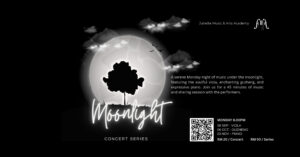 moonlight concert, Monday concert, viola, guzheng, piano, peaceful music.