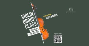 violin group class for age 5 and above. taught by pro maestro